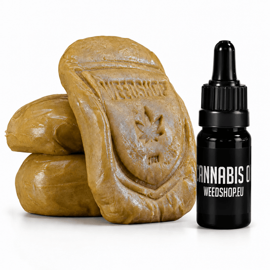 CBD oil and Piatella THCA hash bundle