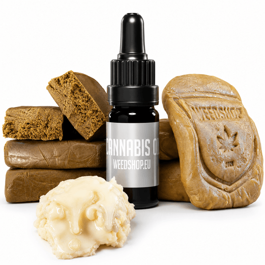 Premium extract bundle with Badder, Bubble Hash, Piatella and CBN Oil