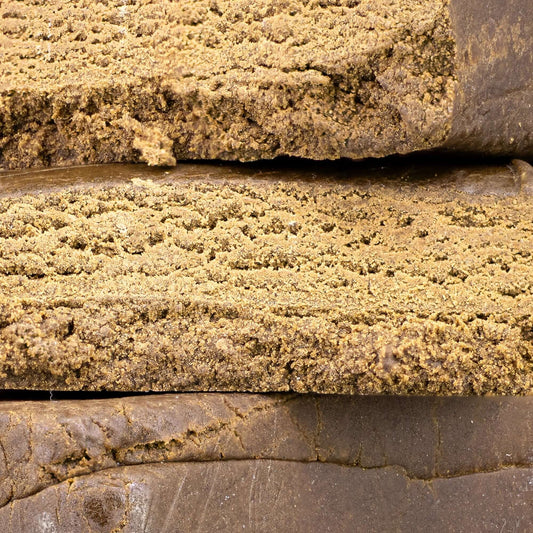 thca hash bricks close up macro shot cannabis