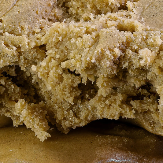 Close-up of creamy piatella hash texture interior