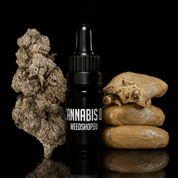 Welcome cannabis bundle with CBD oil, Piatella hash and White Cali flower